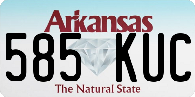 AR license plate 585KUC