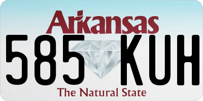 AR license plate 585KUH