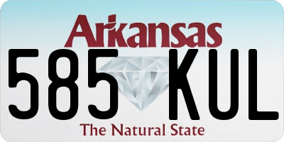 AR license plate 585KUL