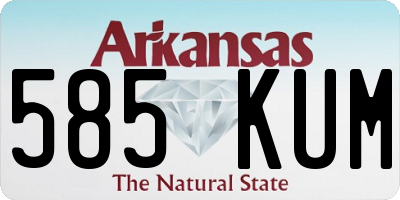 AR license plate 585KUM