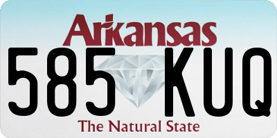 AR license plate 585KUQ