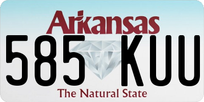 AR license plate 585KUU