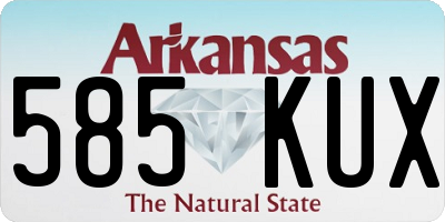 AR license plate 585KUX