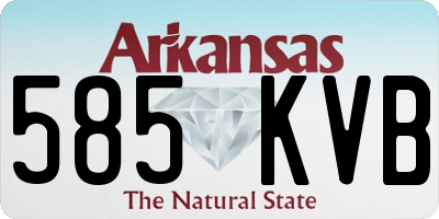 AR license plate 585KVB