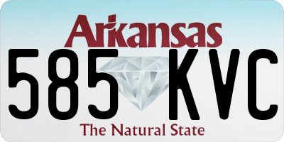 AR license plate 585KVC