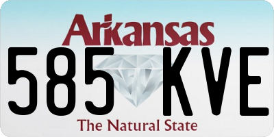 AR license plate 585KVE