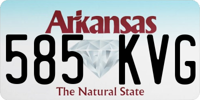 AR license plate 585KVG