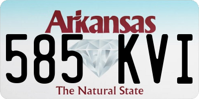 AR license plate 585KVI