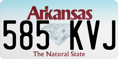 AR license plate 585KVJ