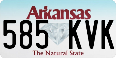 AR license plate 585KVK