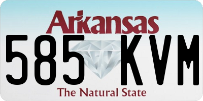 AR license plate 585KVM