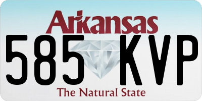 AR license plate 585KVP
