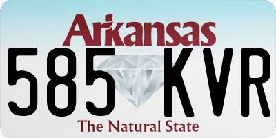 AR license plate 585KVR
