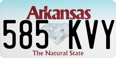 AR license plate 585KVY