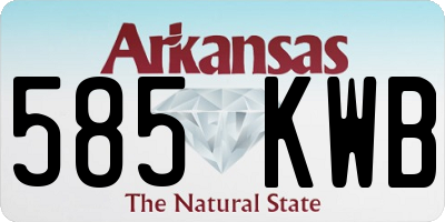 AR license plate 585KWB