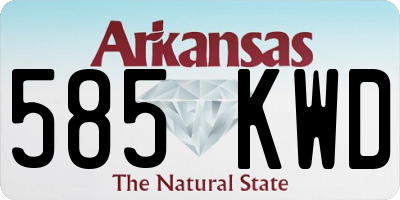 AR license plate 585KWD