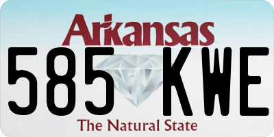AR license plate 585KWE