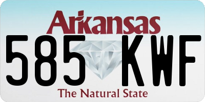 AR license plate 585KWF