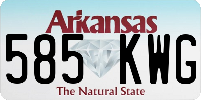 AR license plate 585KWG