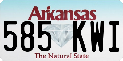 AR license plate 585KWI