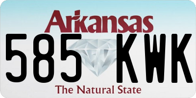 AR license plate 585KWK