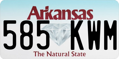 AR license plate 585KWM