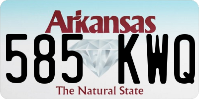 AR license plate 585KWQ