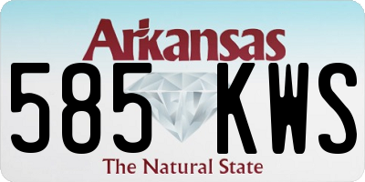 AR license plate 585KWS