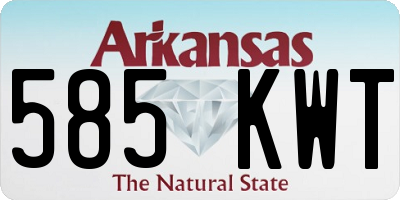 AR license plate 585KWT