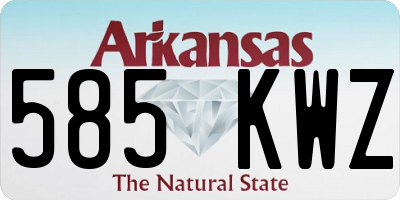 AR license plate 585KWZ