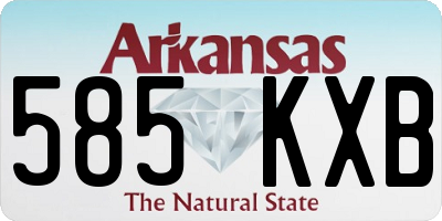 AR license plate 585KXB