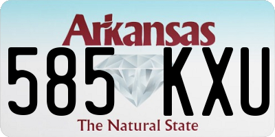 AR license plate 585KXU