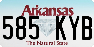 AR license plate 585KYB