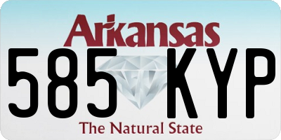 AR license plate 585KYP