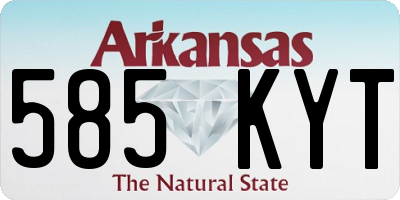 AR license plate 585KYT