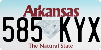 AR license plate 585KYX