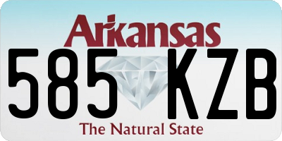 AR license plate 585KZB