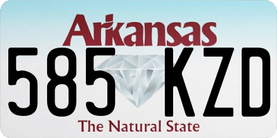 AR license plate 585KZD