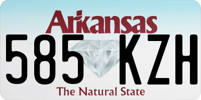 AR license plate 585KZH