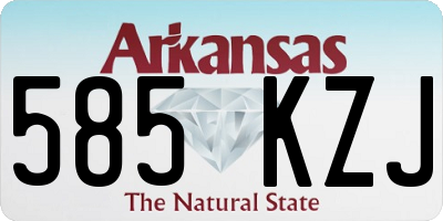 AR license plate 585KZJ