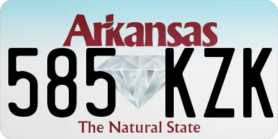 AR license plate 585KZK