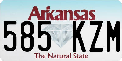 AR license plate 585KZM