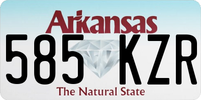 AR license plate 585KZR
