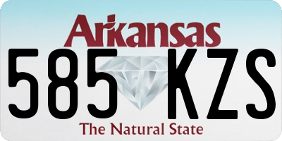 AR license plate 585KZS