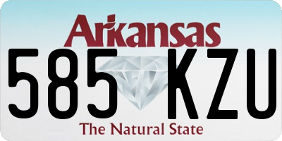 AR license plate 585KZU