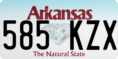 AR license plate 585KZX