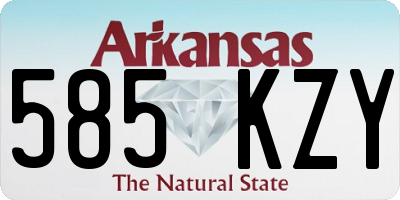 AR license plate 585KZY