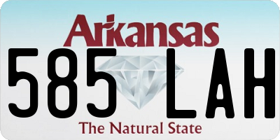 AR license plate 585LAH