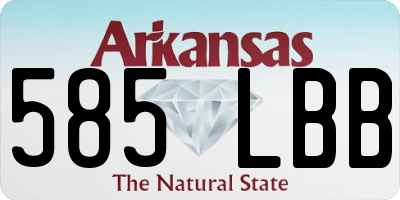 AR license plate 585LBB