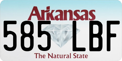 AR license plate 585LBF
